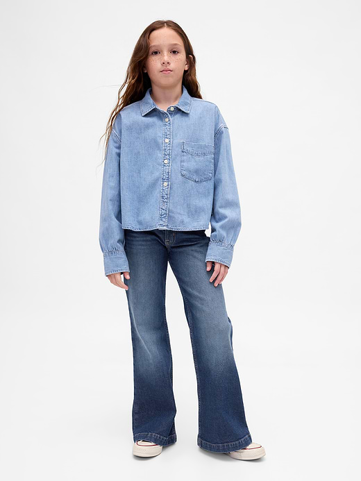 Gap Kids Low Rise Relaxed Flare Jeans — photo 1