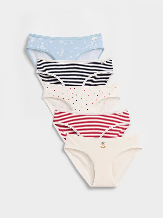 Gap Kids Organic Stretch Cotton Bikini Briefs (5-Pack) — photo 1