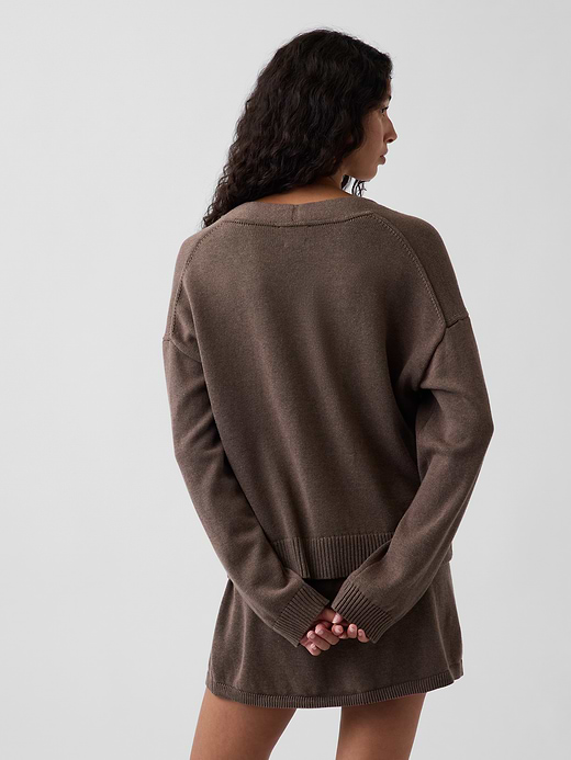 Gap 100% Cotton Oversized Cardigan Sweater — photo 4