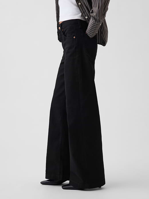 Gap High Rise Stride Wide-Leg Jeans — photo 4