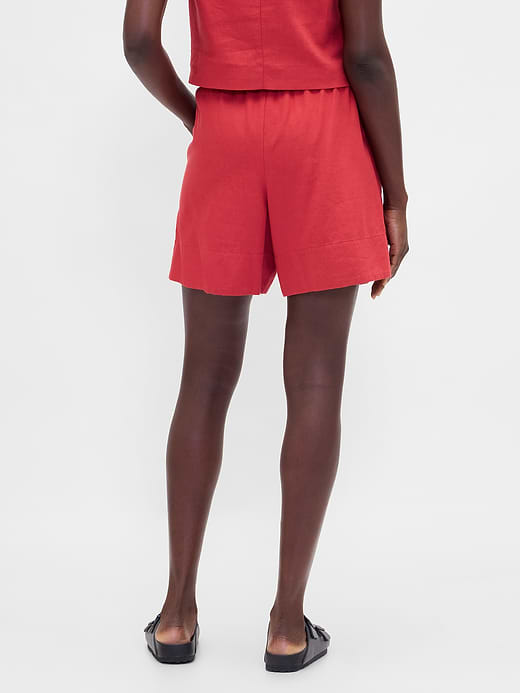 Gap 6" Linen-Blend Easy Shorts — photo 5