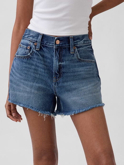 Gap 4" Mid Rise UltraSoft Relaxed Cutoff Shorts — photo 6