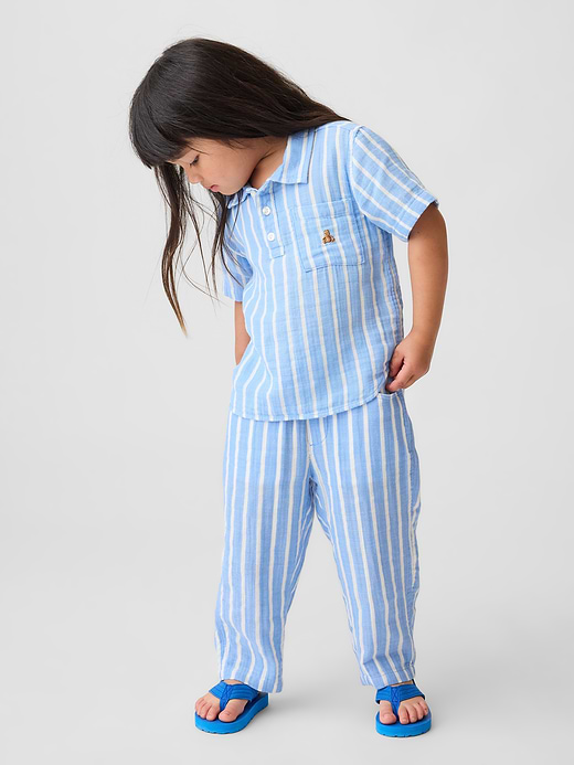 Gap Baby & Toddler Cotton Gauze Pull-On Barrel Pants — photo 3