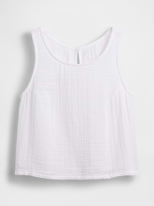 Gap Cotton Gauze Racer Shell Tank Top — photo 7
