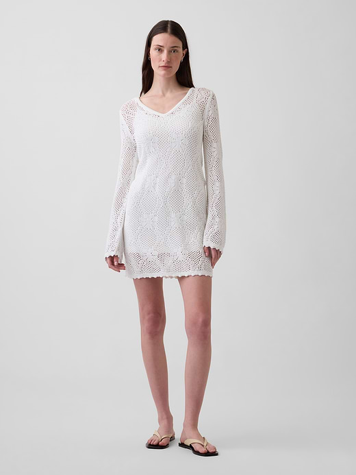 Gap Pointelle Sweater Mini Dress — photo 1