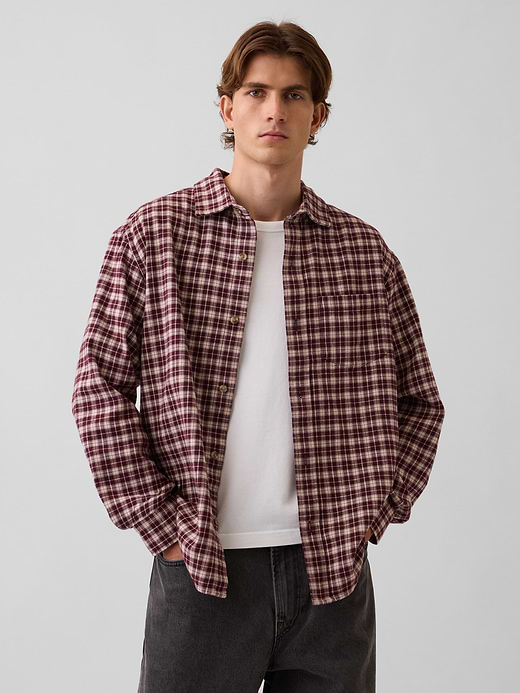 Gap Relaxed Flannel Shirt — photo 1