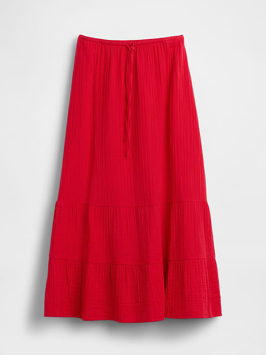 Gap Cotton Gauze Tiered Easy Maxi Skirt — photo 6