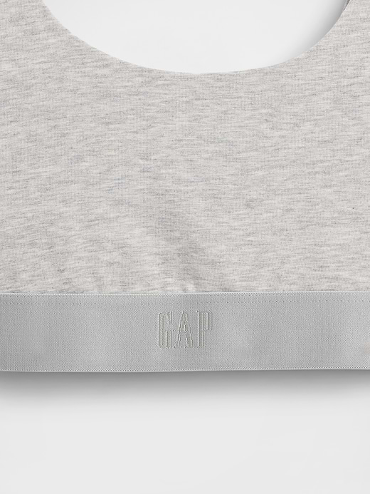 Gap Organic Stretch Cotton Gap Logo Bralette — photo 4