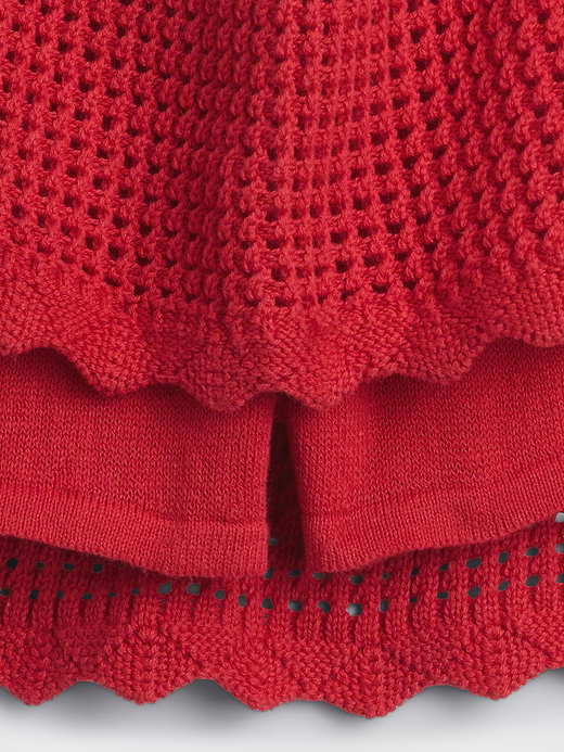 Gap Kids 100% Cotton Tiered Crochet Skort — photo 5