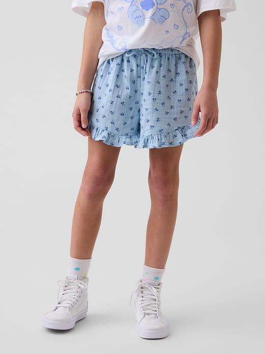 Gap Kids Cotton Gauze Easy Ruffle Shorts — photo 4