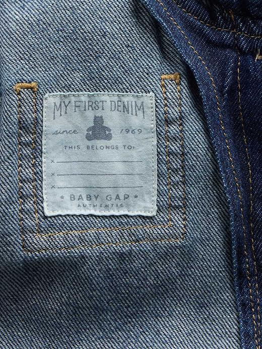 Gap Baby Jersey-Lined Hooded Denim Jacket — photo 4