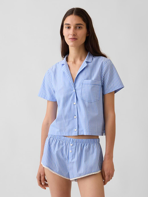 Gap Poplin Crop PJ Shirt — photo 1