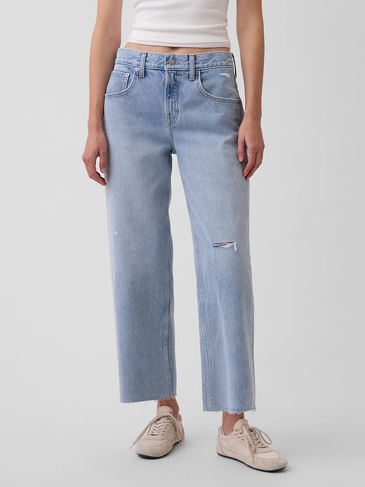 Gap Low Slung Relaxed Crop Jeans — photo 3