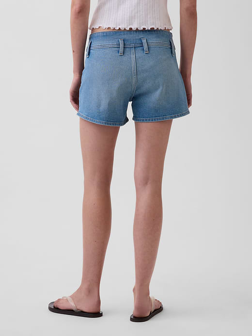 Gap 3" Low Rise Lace-Up Denim Shorts — photo 5