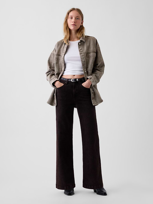 Gap High Rise Stride Wide-Leg Jeans — photo 1
