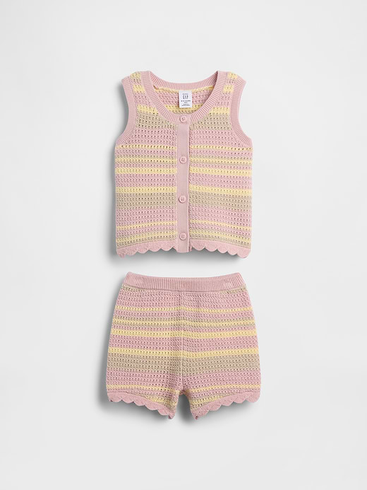 Gap Baby Crochet Stripe Tank Outfit Set — photo 5