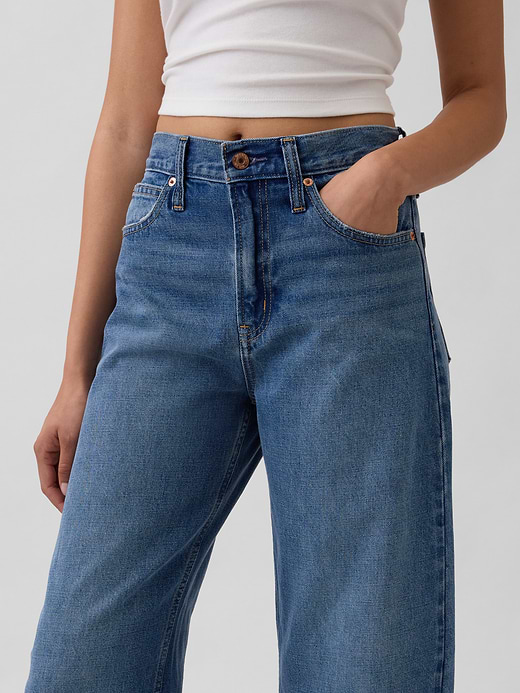 Gap High Rise Barrel Jeans — photo 10