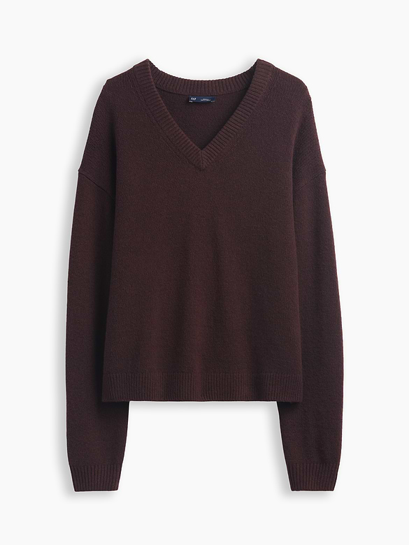 Gap CashSoft Oversized V-Neck Sweater — photo 7