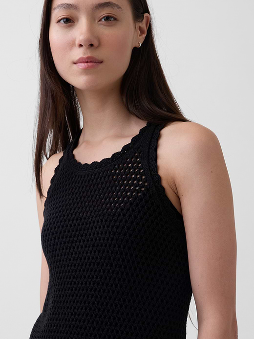 Gap 100% Cotton Crochet Mini Dress — photo 5