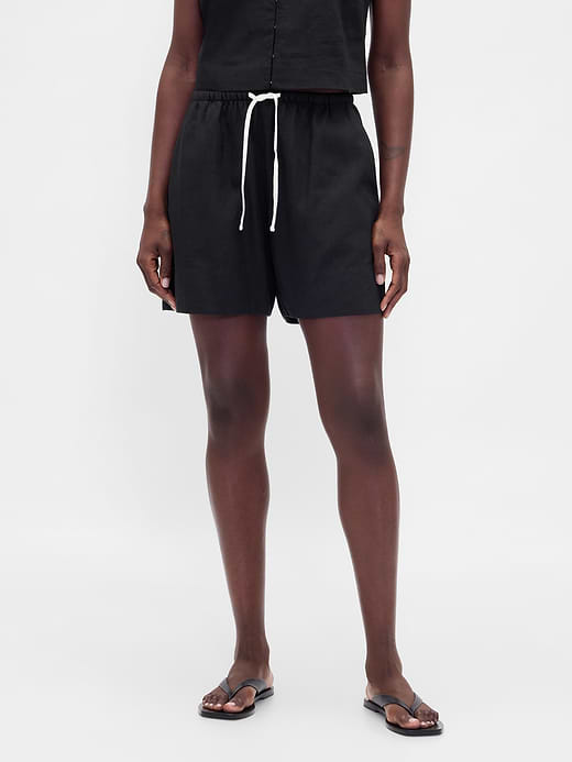 Gap 6" Linen-Blend Easy Shorts — photo 3