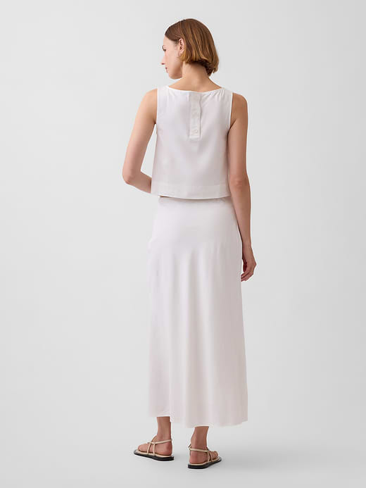 Gap Linen-Blend Maxi Slip Skirt — photo 3