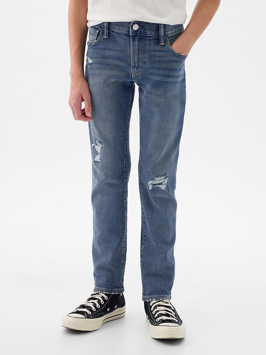 Gap Kids Rip & Repair Slim Jeans — photo 3