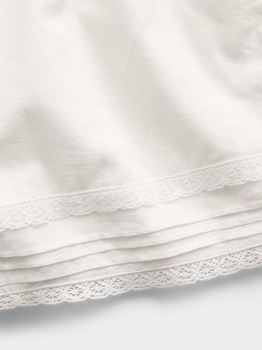 Gap Kids Linen-Cotton Lace-Trim Easy Shorts — photo 7