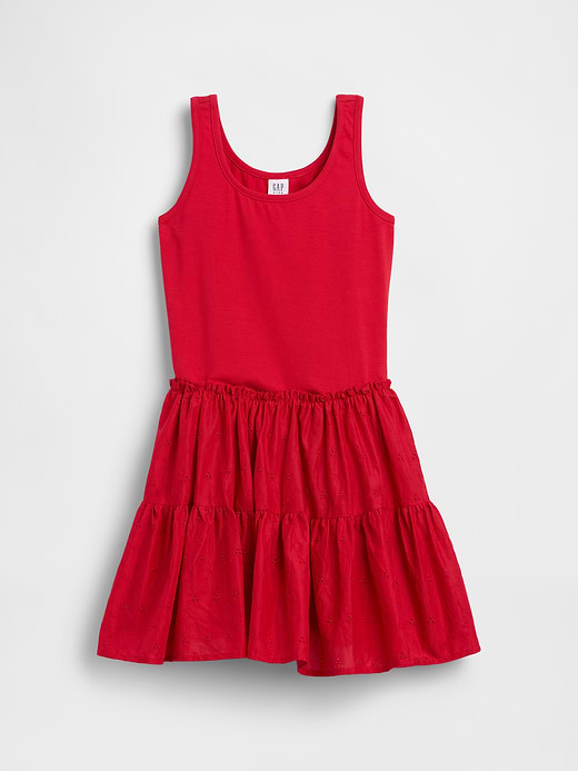 Gap Kids Mixed Media Tiered Tank Dress — photo 3