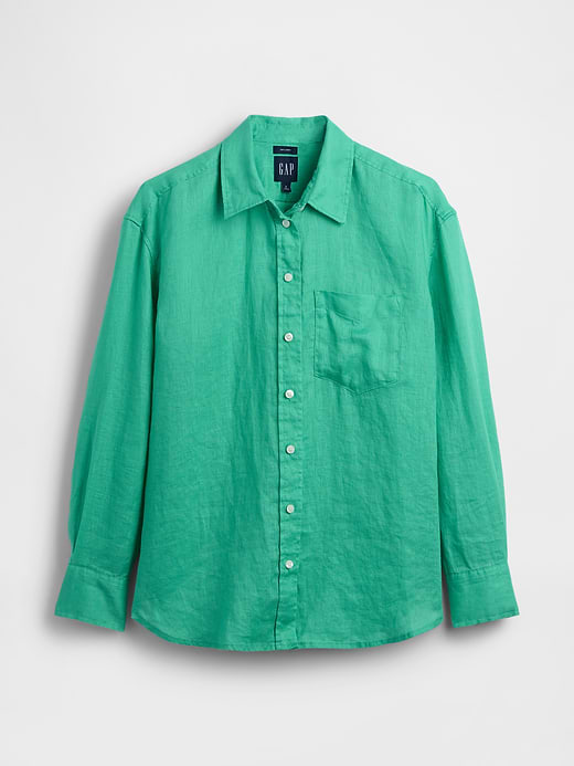 Gap 100% Linen Oversized Shirt — photo 6
