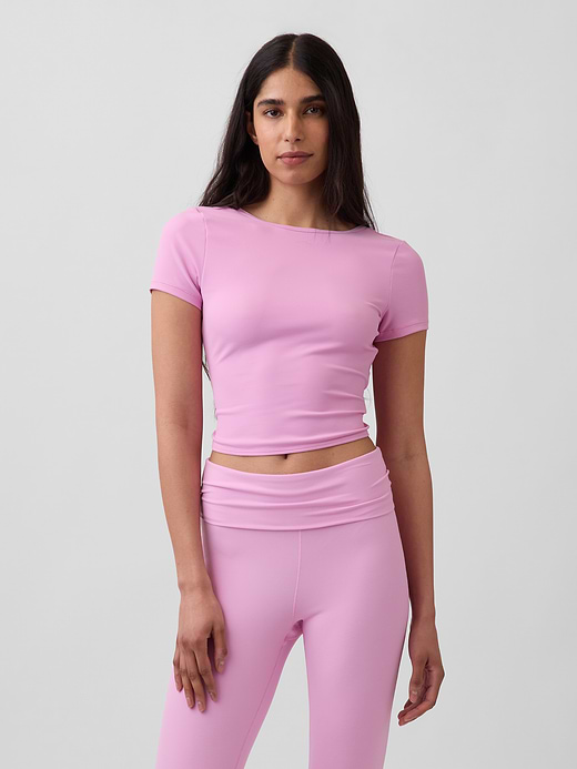 Gap GapFit Smooth Reversible Wrap Crop Top — photo 1