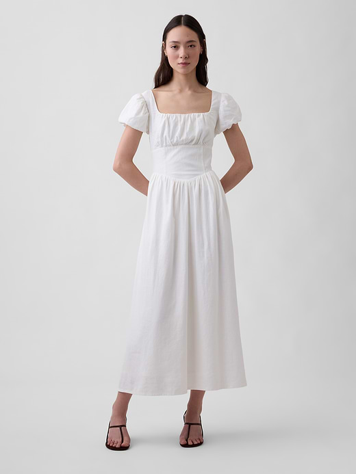 Gap Linen-Blend Drop-Waist Maxi Dress — photo 1