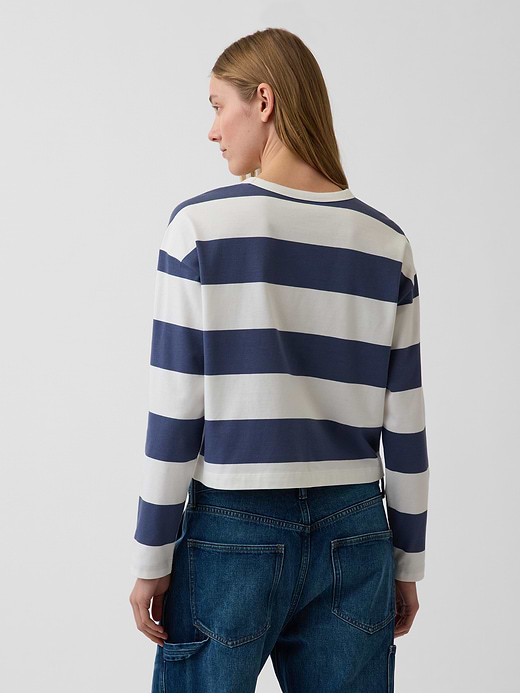 Gap Knit Oversized Crop T-Shirt — photo 4