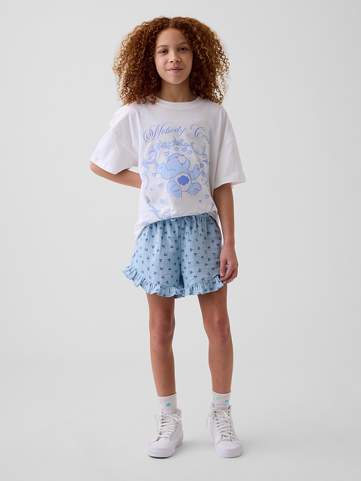 Gap Kids Cotton Gauze Easy Ruffle Shorts — photo 1