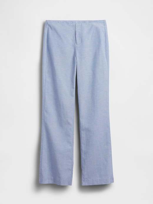 Gap Low Rise Linen-Blend Flare Pants — photo 8