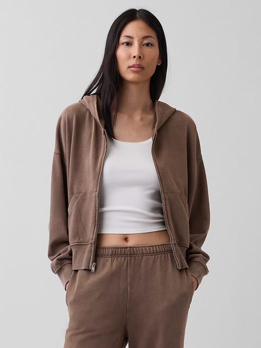Gap VintageSoft Terry Zip Hoodie — photo 14