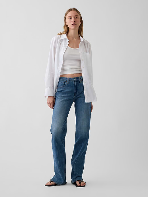 Gap Mid Rise Relaxed Straight Jeans — photo 1