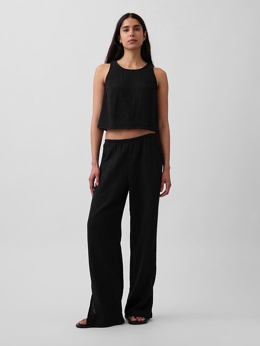 Gap Cotton Gauze Racer Shell Tank Top — photo 3