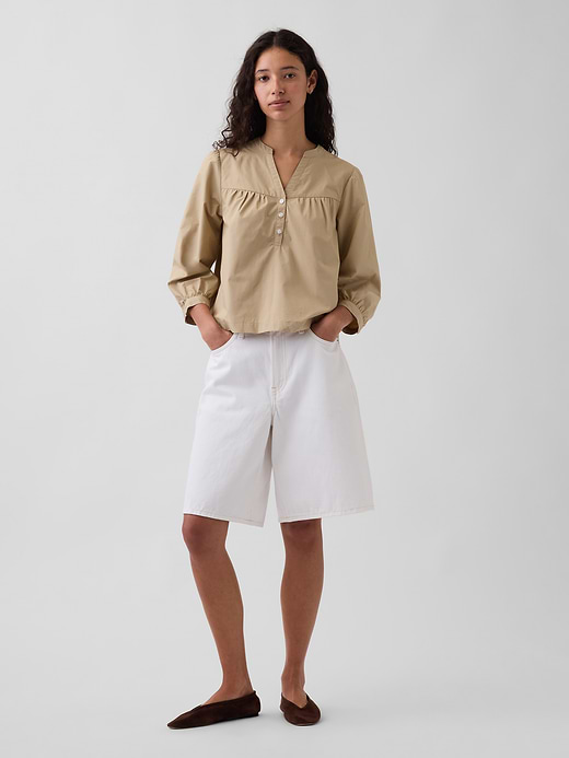 Gap Poplin Popover Top — photo 3