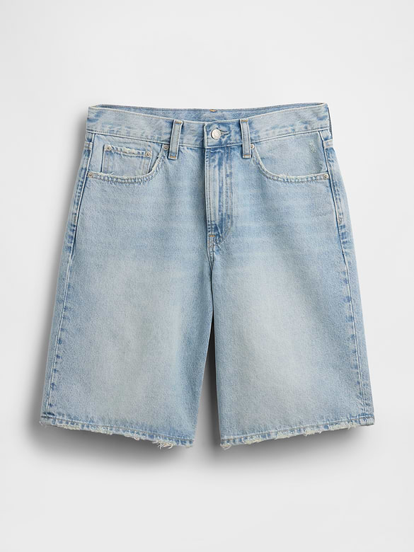 Gap 11" Mid Rise Longline Denim Shorts — photo 7