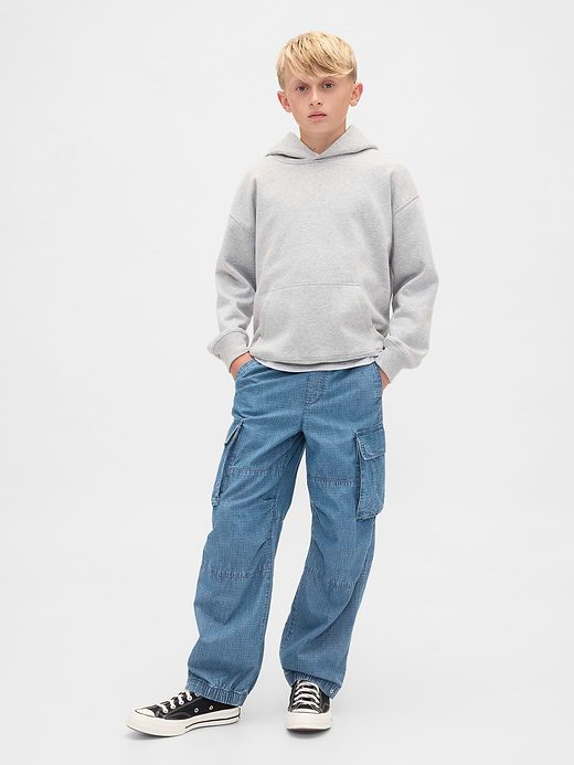 Gap Kids Denim Baggy Cargo Joggers — photo 1