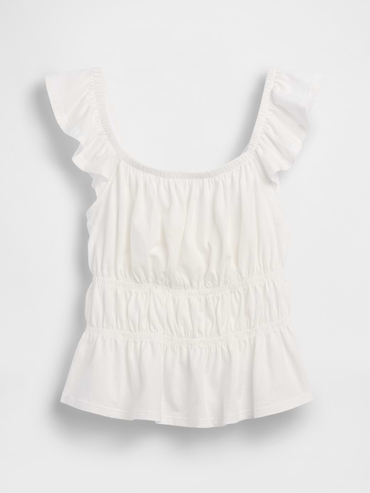 Gap Kids Flutter-Sleeve Smocked Peplum Top — photo 3