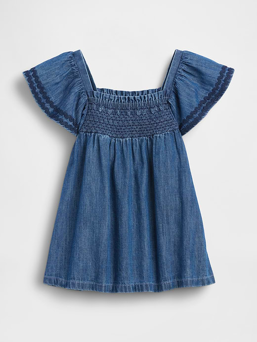 Gap Baby Smocked Denim Dress — photo 1