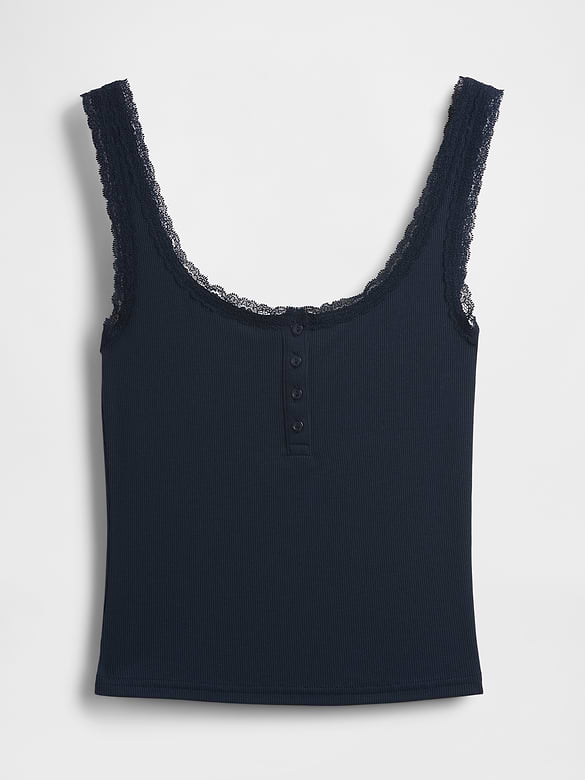 Gap Mini Rib Lace PJ Tank Top — photo 6