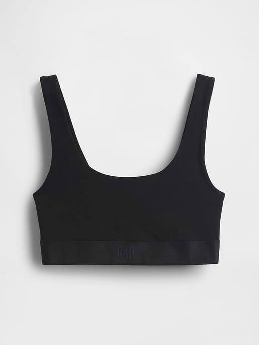 Gap Organic Stretch Cotton Gap Logo Bralette — photo 6