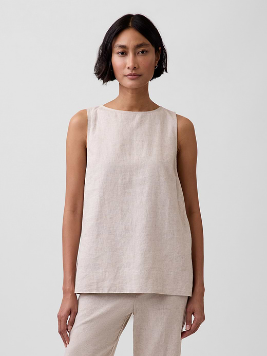 Gap Linen-Blend Shell Tank Top — photo 1
