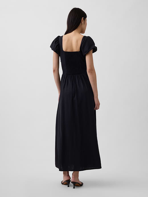 Gap Linen-Blend Drop-Waist Maxi Dress — photo 3