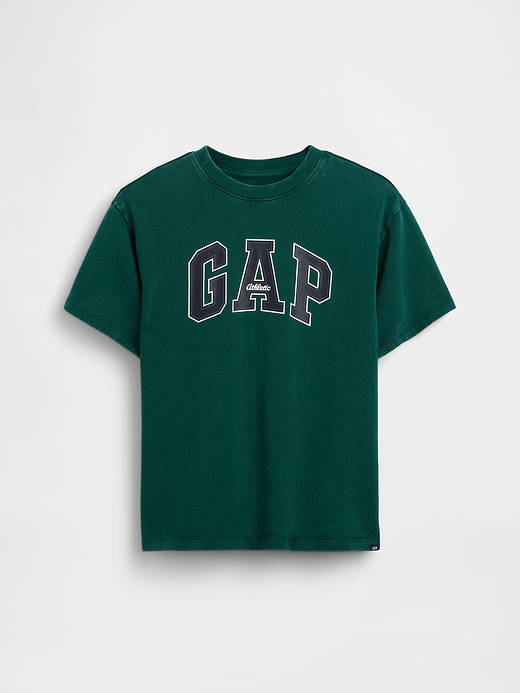 Gap Kids Heavyweight Relaxed Gap Logo T-Shirt — photo 3