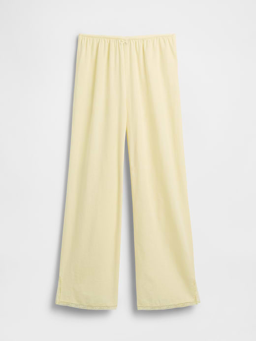 Gap Linen-Blend Lace-Hem PJ Pants — photo 7