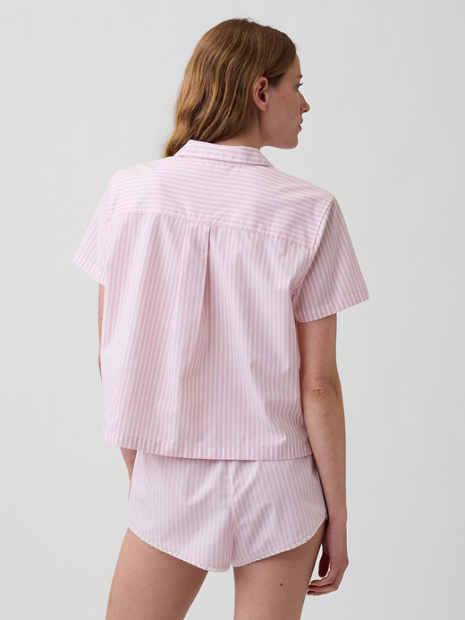 Gap Poplin Crop PJ Shirt — photo 4