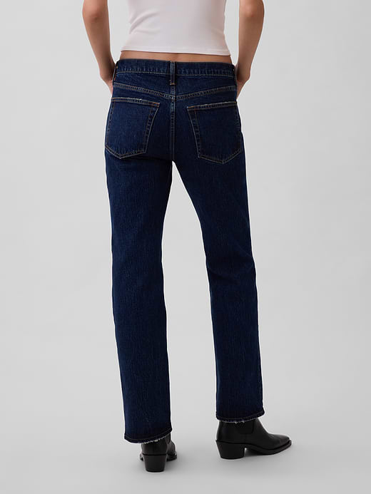 Gap Mid Rise Relaxed Straight Jeans — photo 5